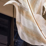 Falling Leaves Glass Chandelier – Modern LED Pendant Light for Dining Room and Living Room