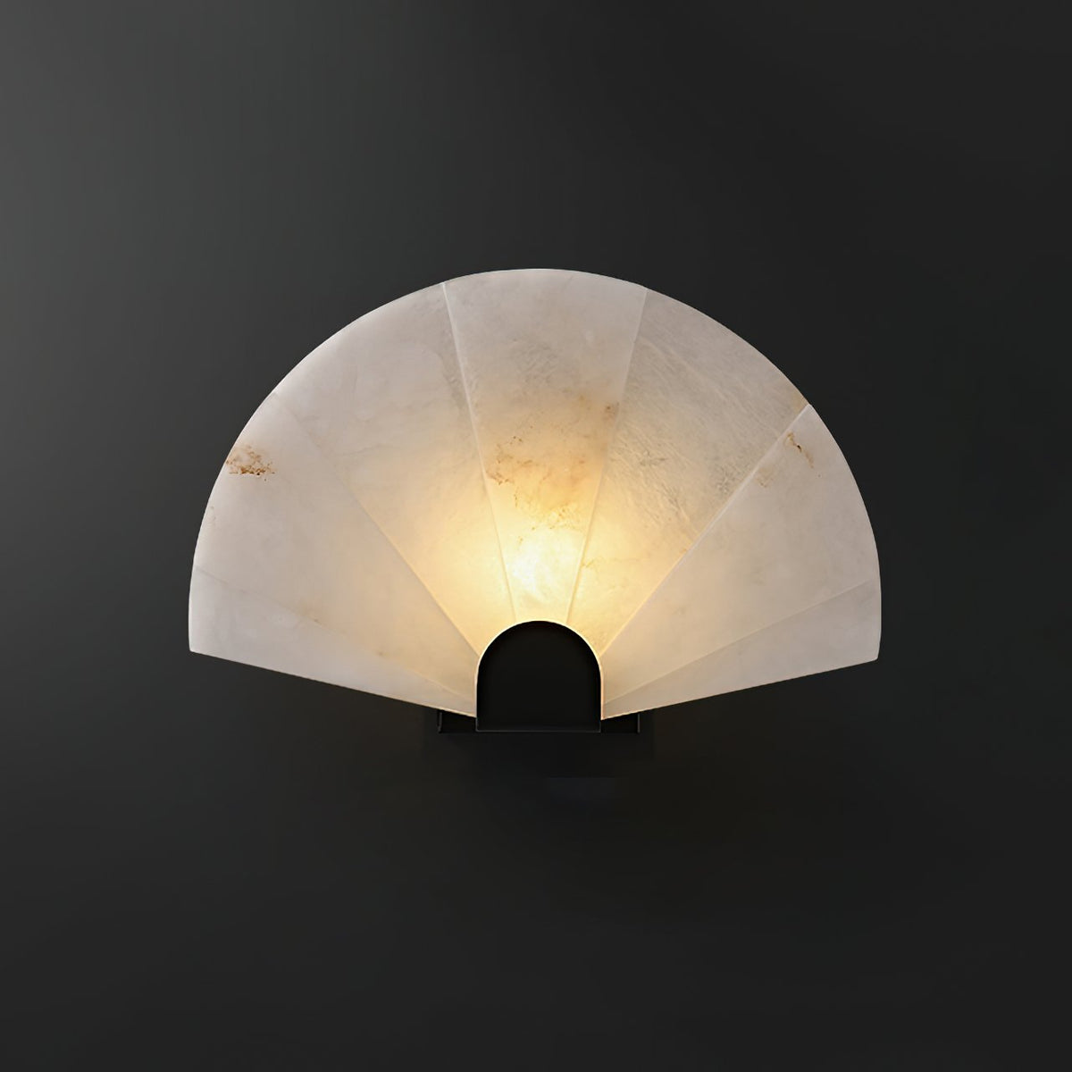Fan Shaped Alabaster Wall Light