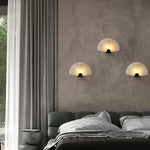 Fan Shaped Alabaster Wall Light