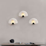 Fan Shaped Alabaster Wall Light
