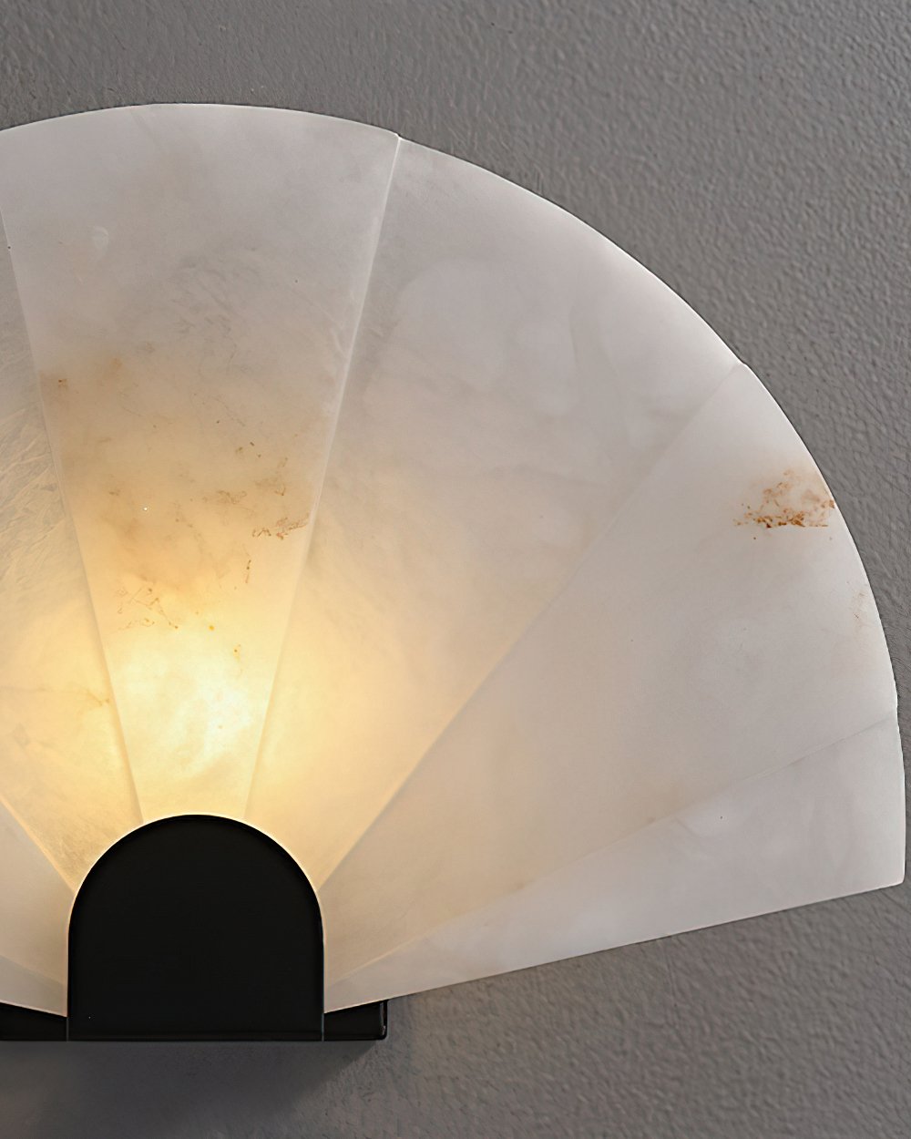Fan Shaped Alabaster Wall Light
