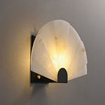 Fan Shaped Alabaster Wall Light