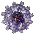 Fantastic Murano Amethyst Glass Tube Chandelier