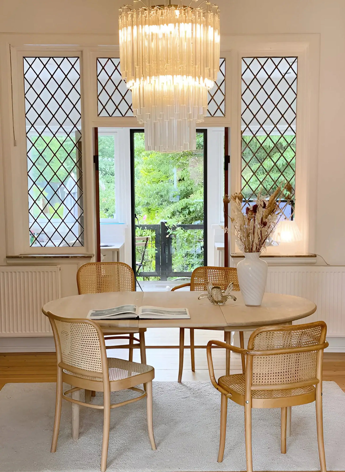 Fantastic Murano Prisms Transparent Chandelier