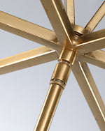 Brass Lantern Chandelier with Clear Glass Shades for Dining Room and Foyer