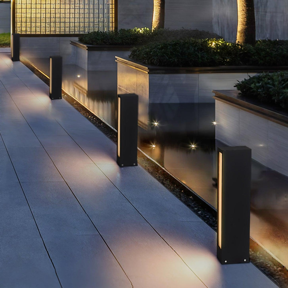 Faro Outdoor Post Light – Modern Cast Aluminum LED Lamp for Pathways & Gardens