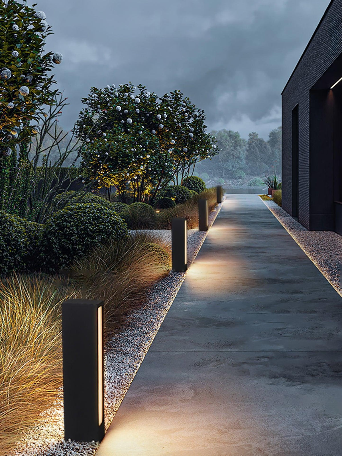 Faro Outdoor Post Light – Modern Cast Aluminum LED Lamp for Pathways & Gardens