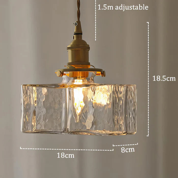 Alloliving Modern Retro Glass Pendant Lamp