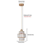 Simple Restaurant Crystal Single Head Pendant Lamp