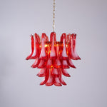Fiametta Murano Glass Chandelier – Handcrafted Red Glass Pendant Light