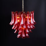 Fiametta Murano Glass Chandelier – Handcrafted Red Glass Pendant Light