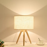 Fidel Solid Wood Tripod Table Lamp