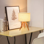 Fidel Solid Wood Tripod Table Lamp