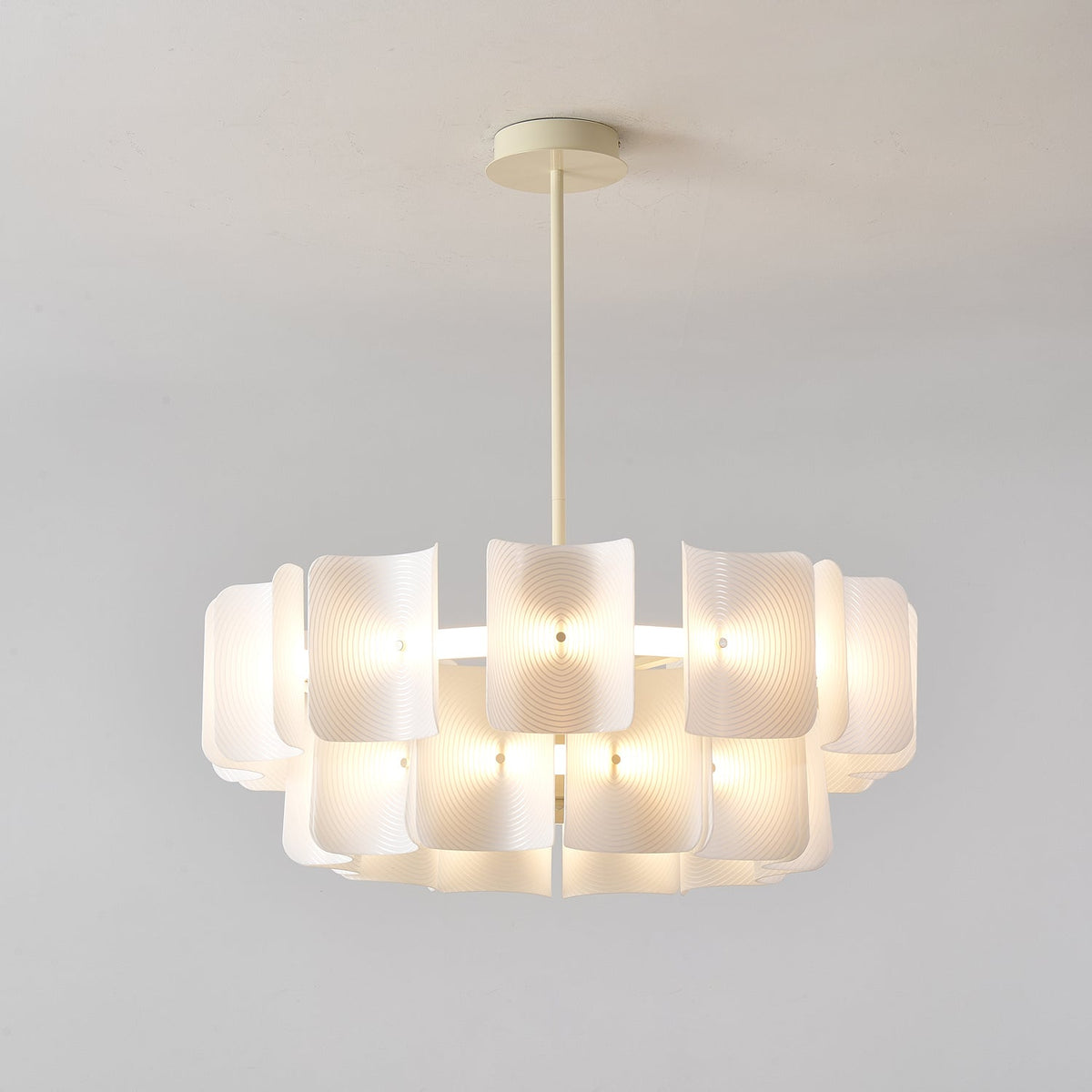 Fingerprint Chandelier – Modern LED Pendant Light for Dining Room, Living Room, and Bedroom