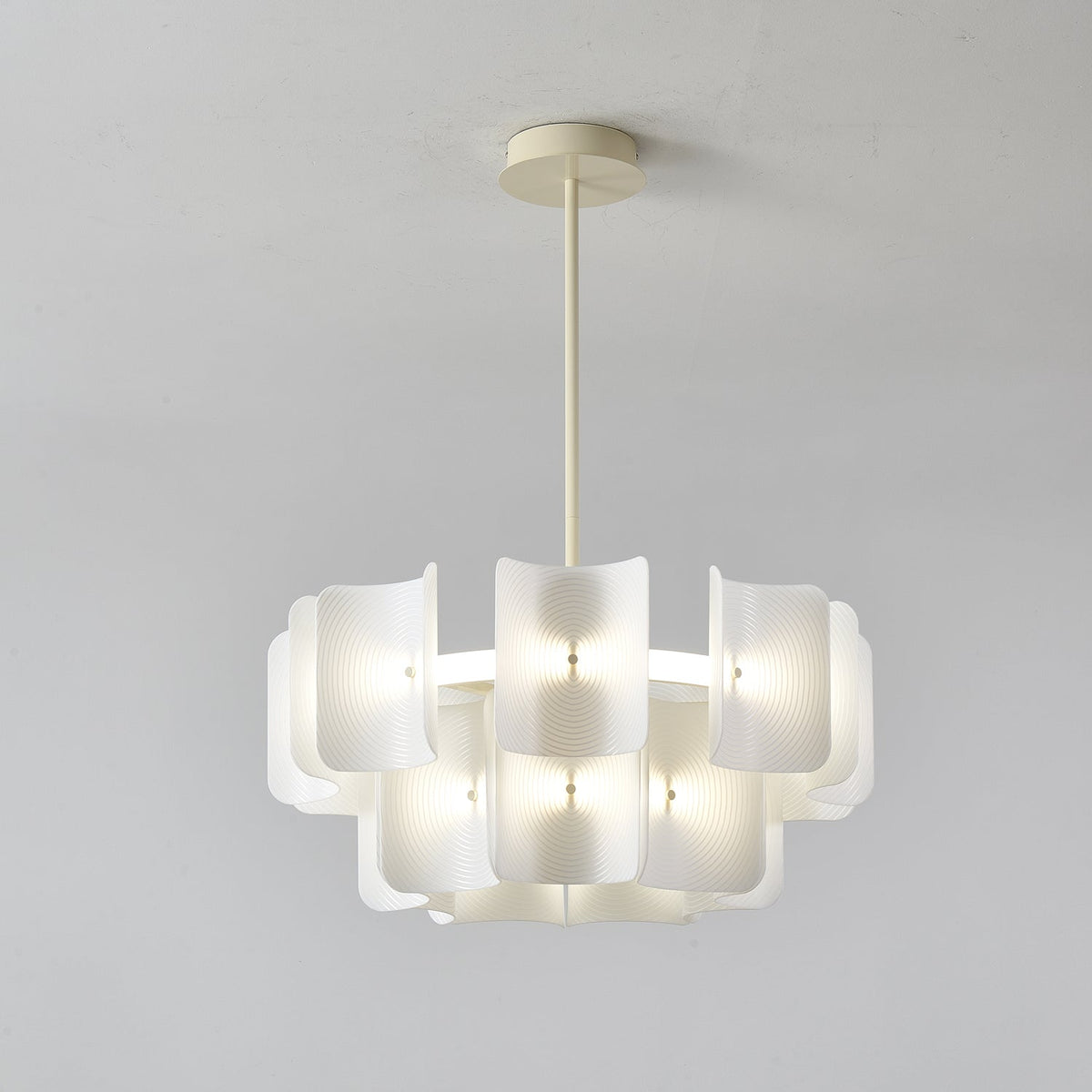 Fingerprint Chandelier – Modern LED Pendant Light for Dining Room, Living Room, and Bedroom