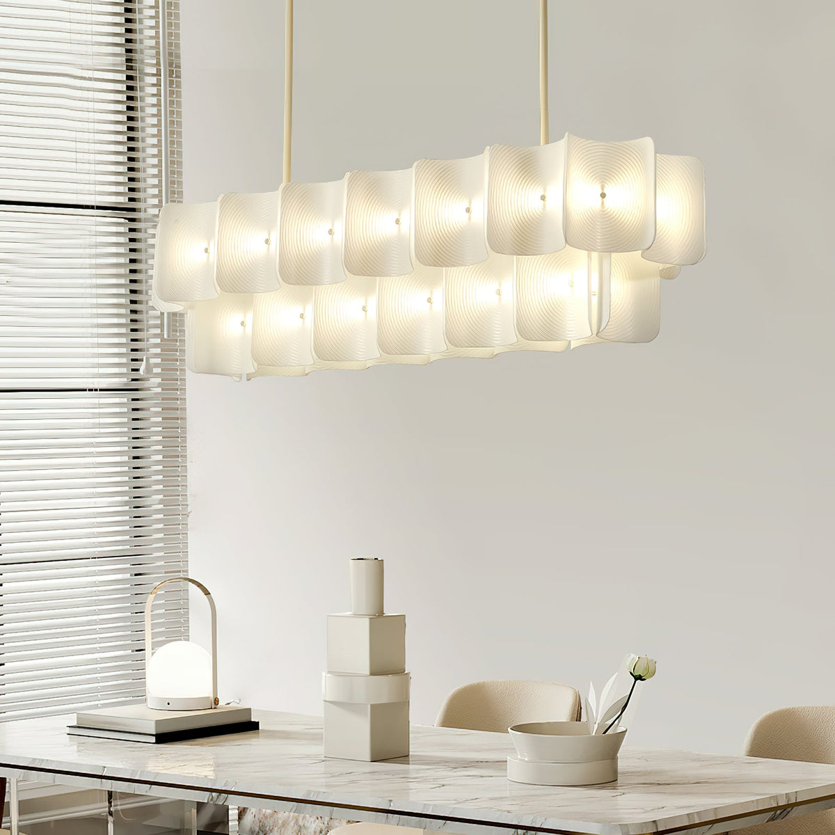 Fingerprint Chandelier – Modern LED Pendant Light for Dining Room, Living Room, and Bedroom