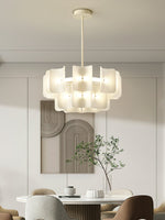Fingerprint Chandelier – Modern LED Pendant Light for Dining Room, Living Room, and Bedroom