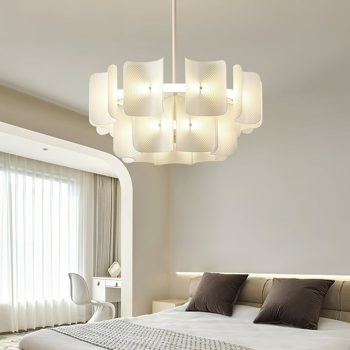 Fingerprint Chandelier – Modern LED Pendant Light for Dining Room, Living Room, and Bedroom