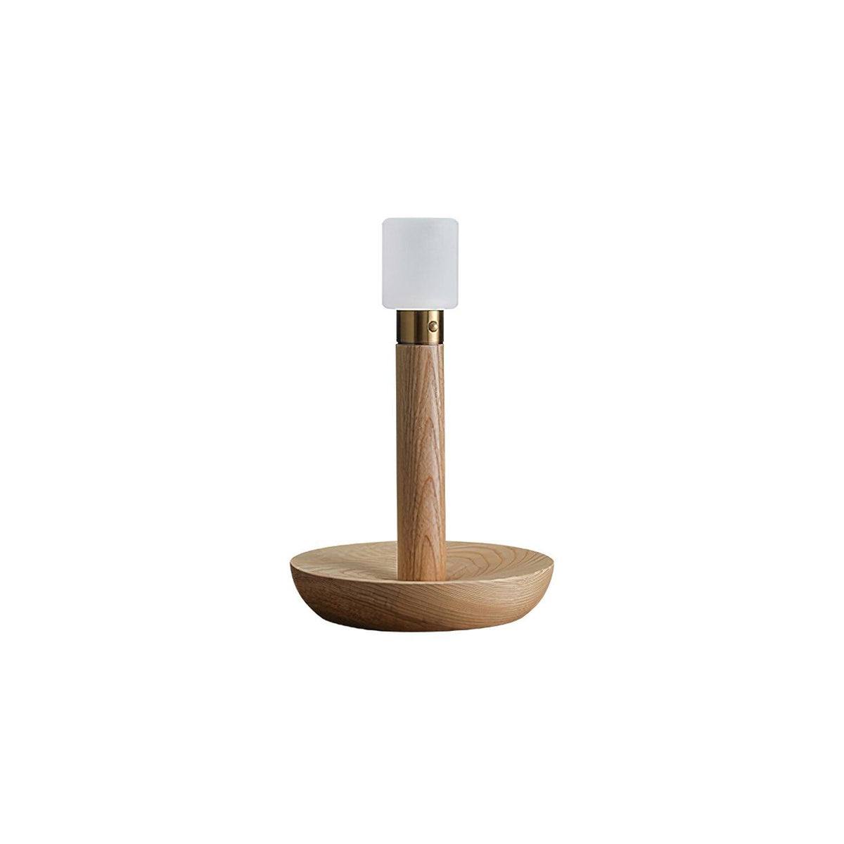Fire Stick Cordless Wooden Table Lamp with LED