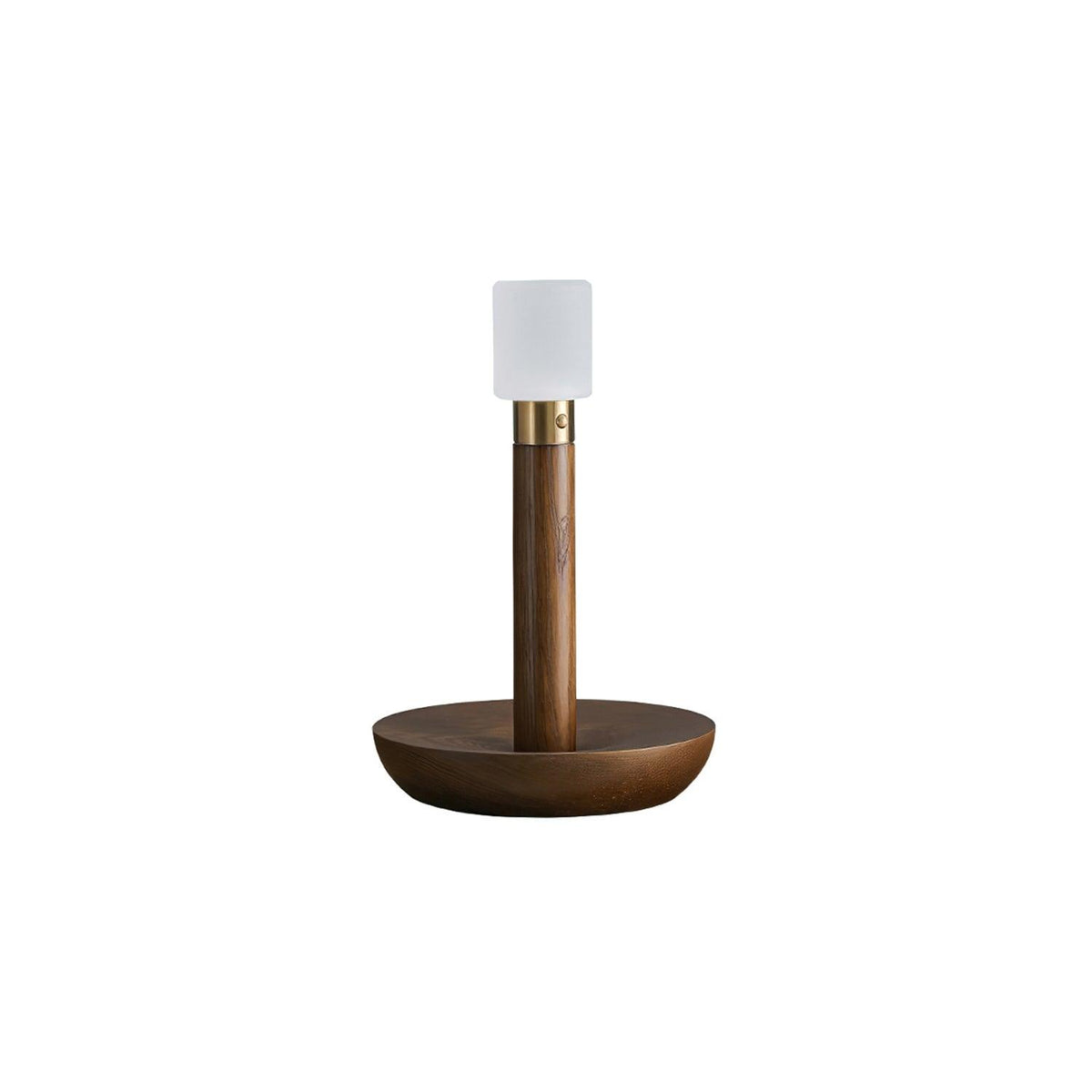 Fire Stick Cordless Wooden Table Lamp with LED