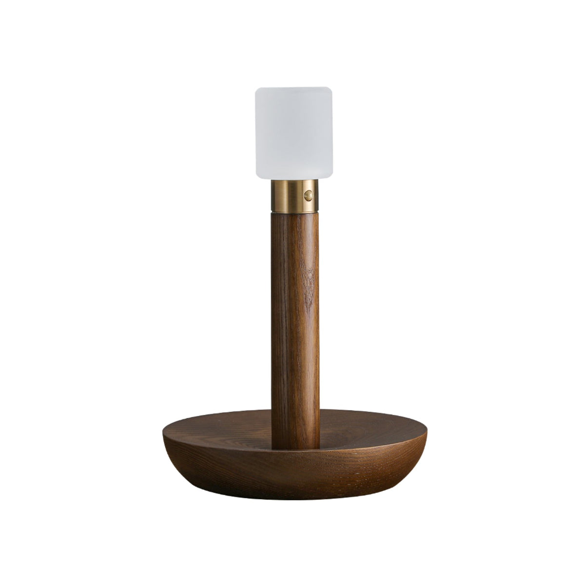 Fire Stick Cordless Wooden Table Lamp with LED
