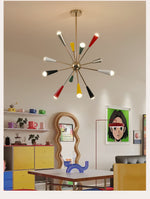 Firework Pop Chandelier – Mid-Century Modern Starburst Pendant Light