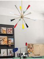 Firework Pop Chandelier – Mid-Century Modern Starburst Pendant Light