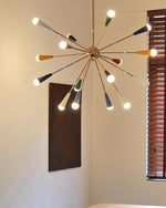 Firework Pop Chandelier – Mid-Century Modern Starburst Pendant Light