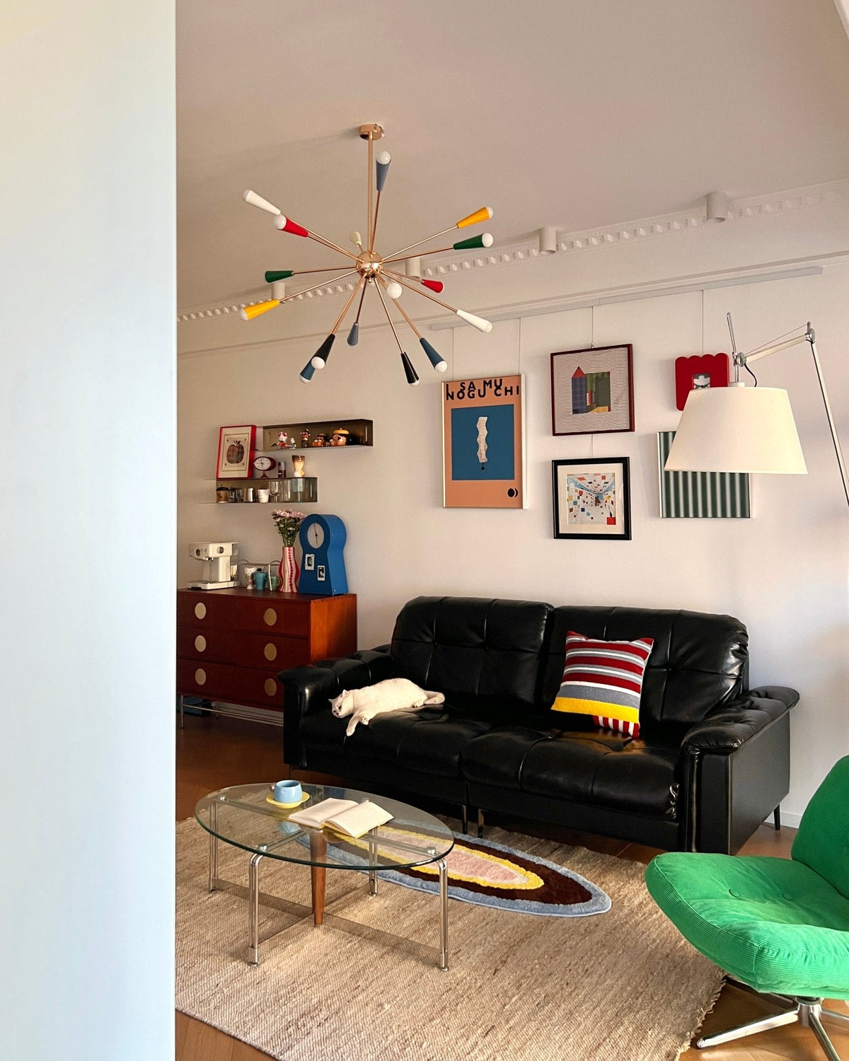 Firework Pop Chandelier – Mid-Century Modern Starburst Pendant Light