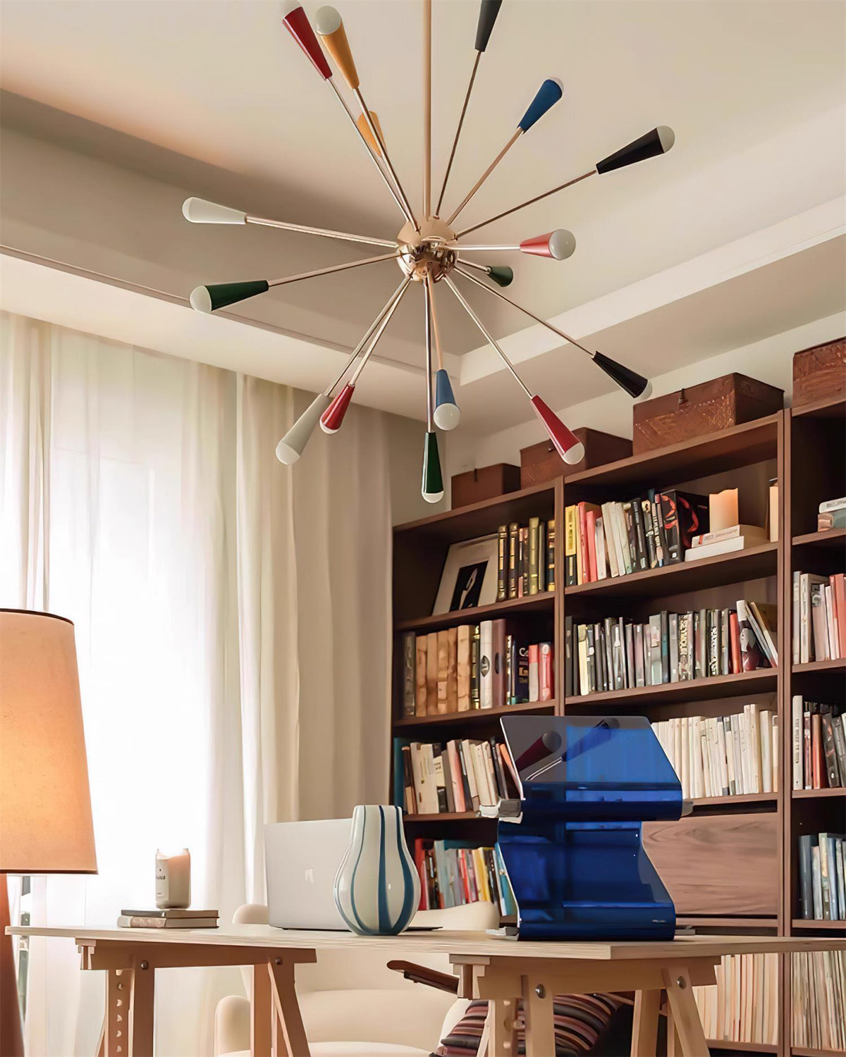 Firework Pop Chandelier – Mid-Century Modern Starburst Pendant Light