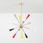 Firework Pop Chandelier – Mid-Century Modern Starburst Pendant Light