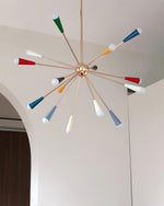 Firework Pop Chandelier – Mid-Century Modern Starburst Pendant Light