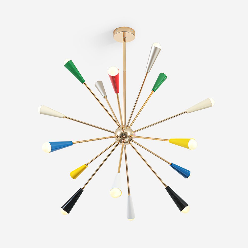 Firework Pop Chandelier – Mid-Century Modern Starburst Pendant Light
