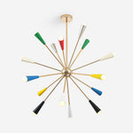 Firework Pop Chandelier – Mid-Century Modern Starburst Pendant Light