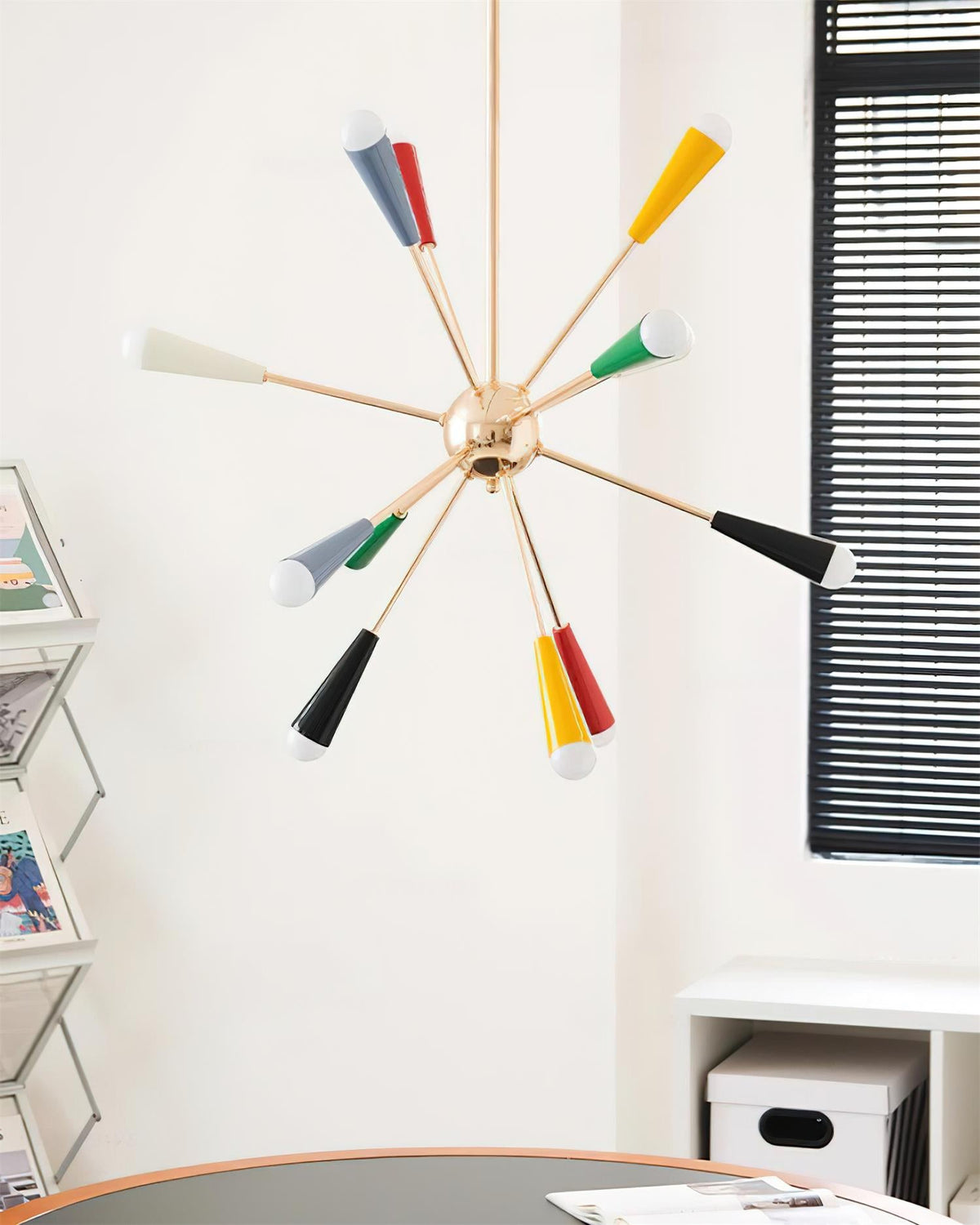 Firework Pop Chandelier – Mid-Century Modern Starburst Pendant Light