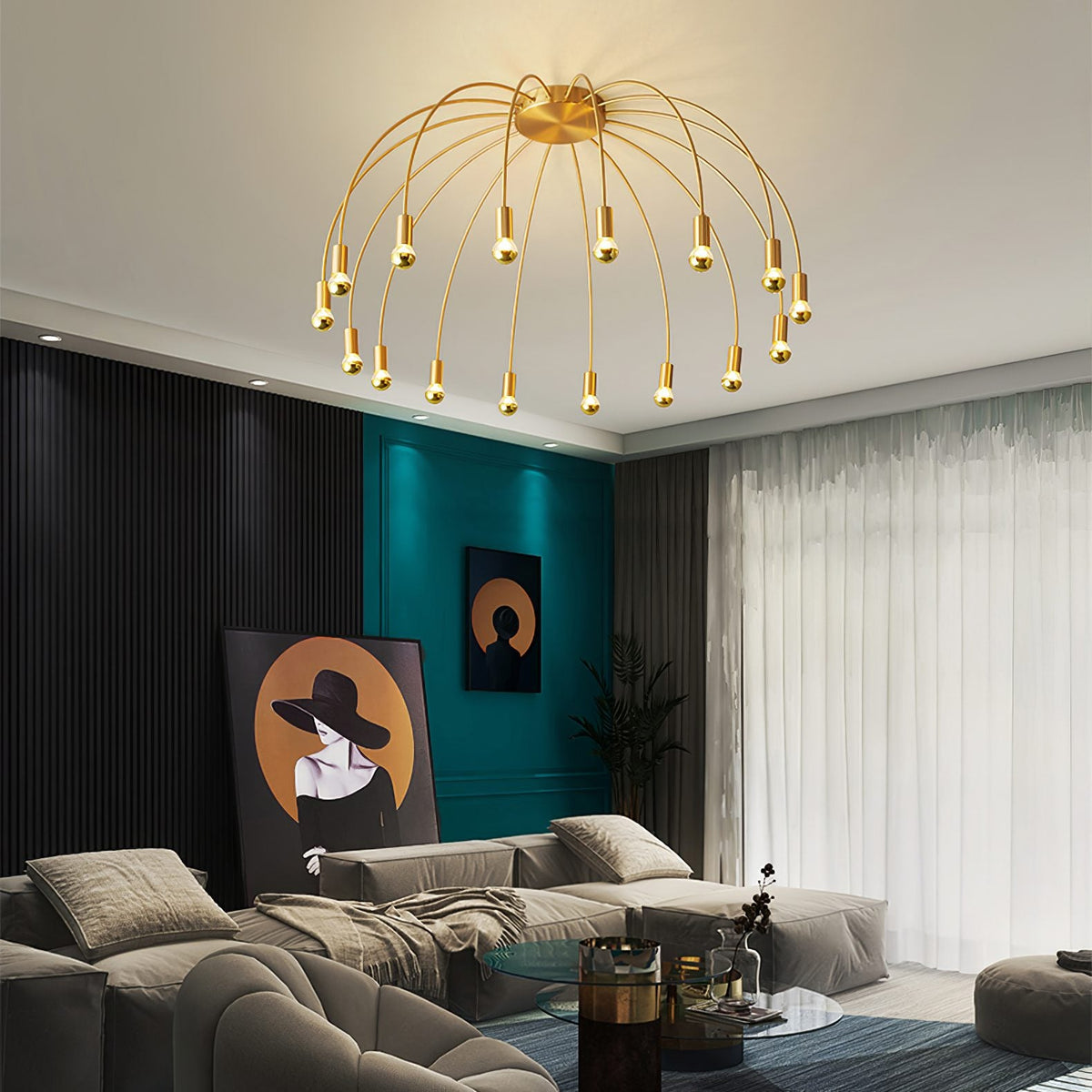 Fireworks Ceiling Light