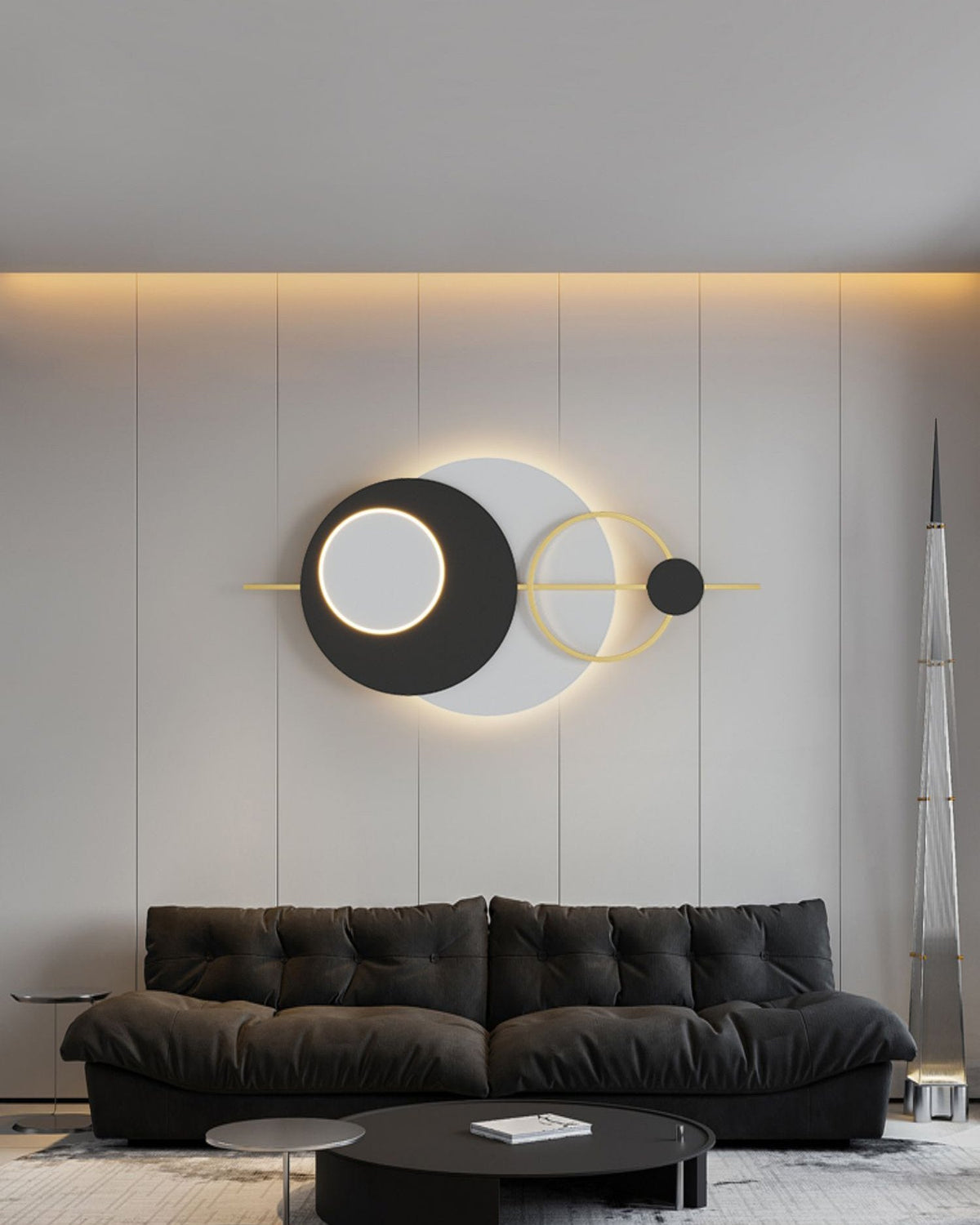 Five Round Wall Lamp