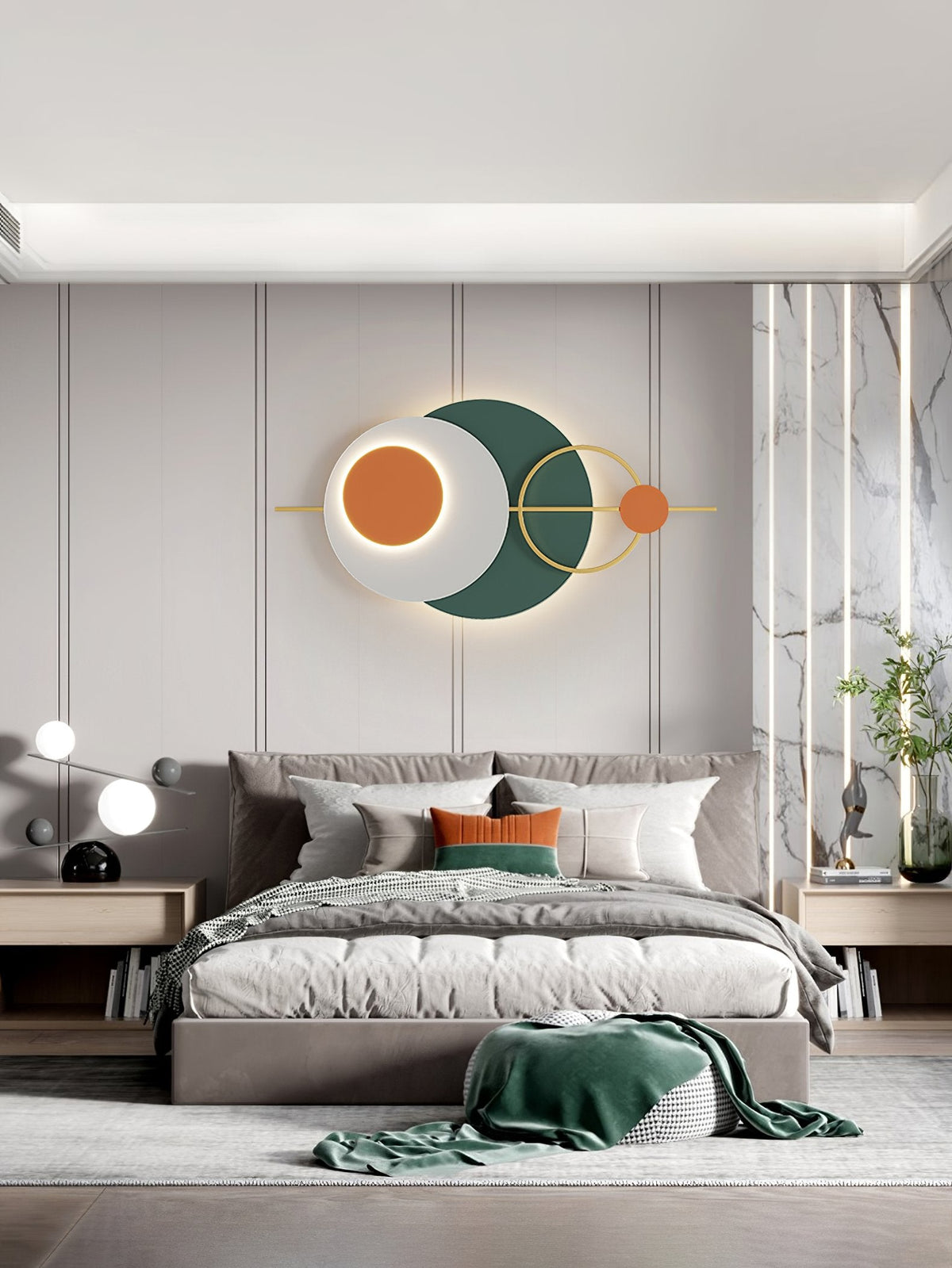 Five Round Wall Lamp