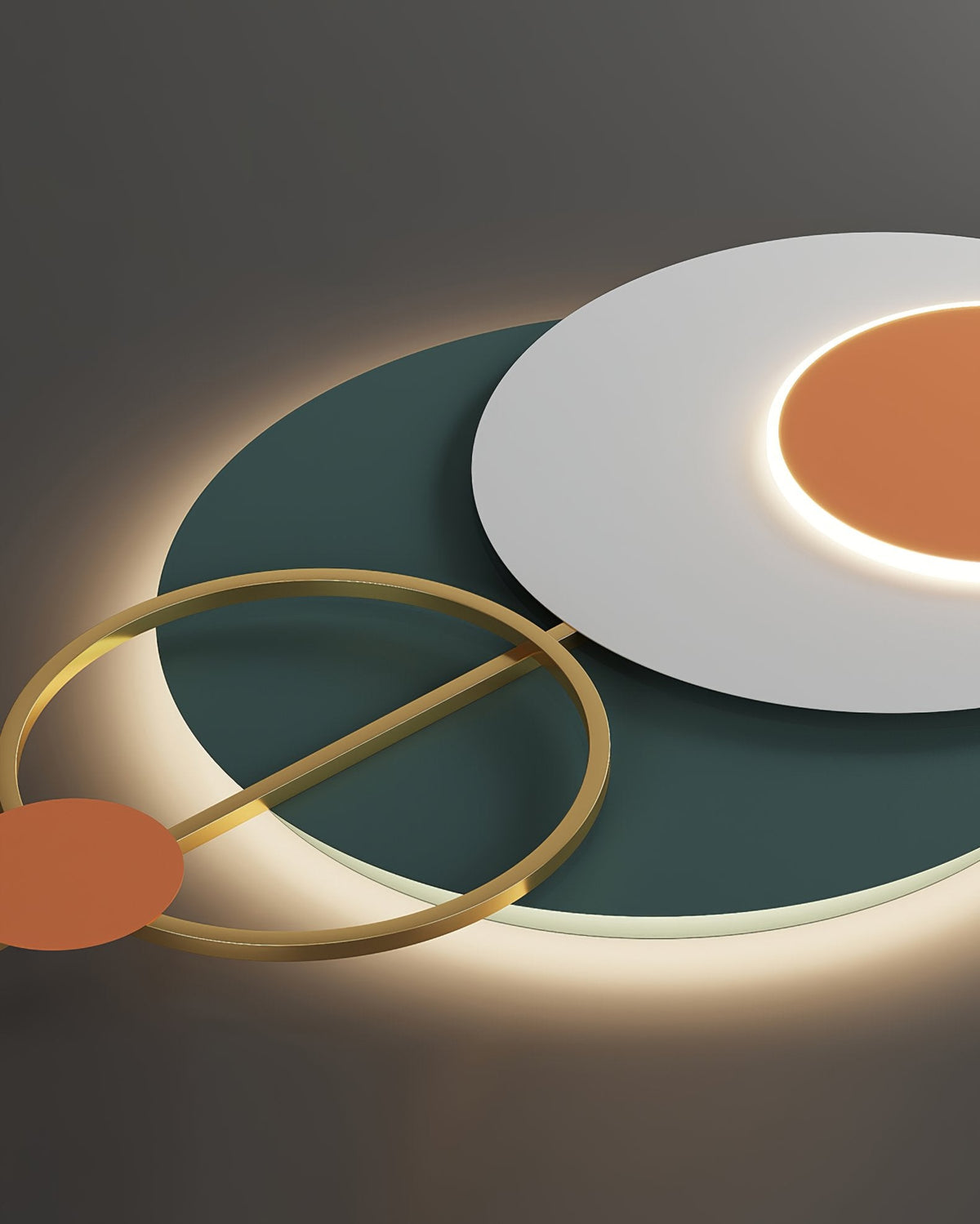 Five Round Wall Lamp