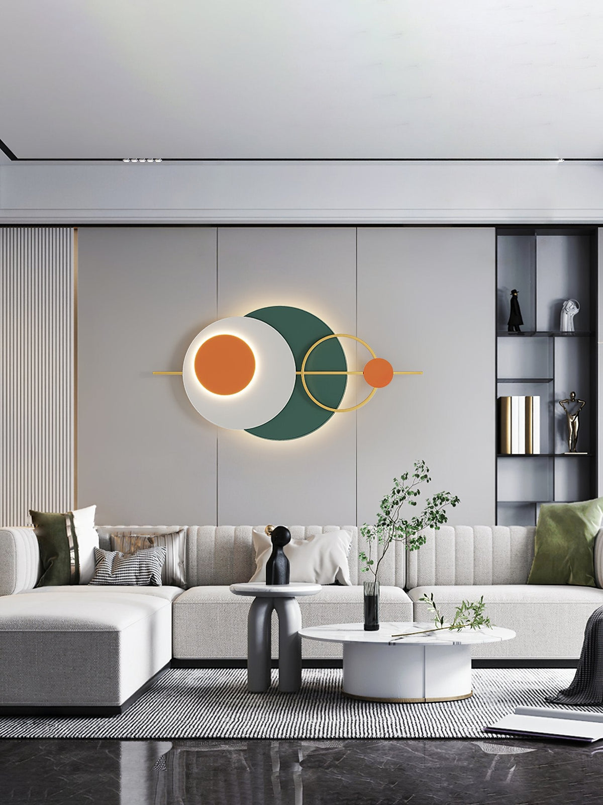 Five Round Wall Lamp