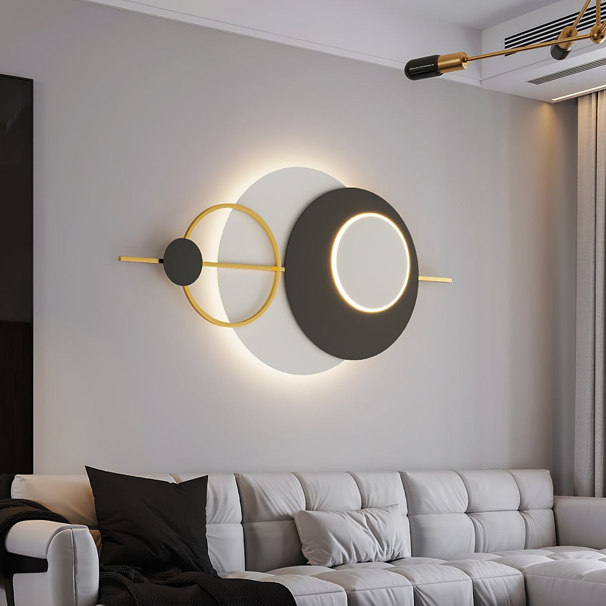Five Round Wall Lamp
