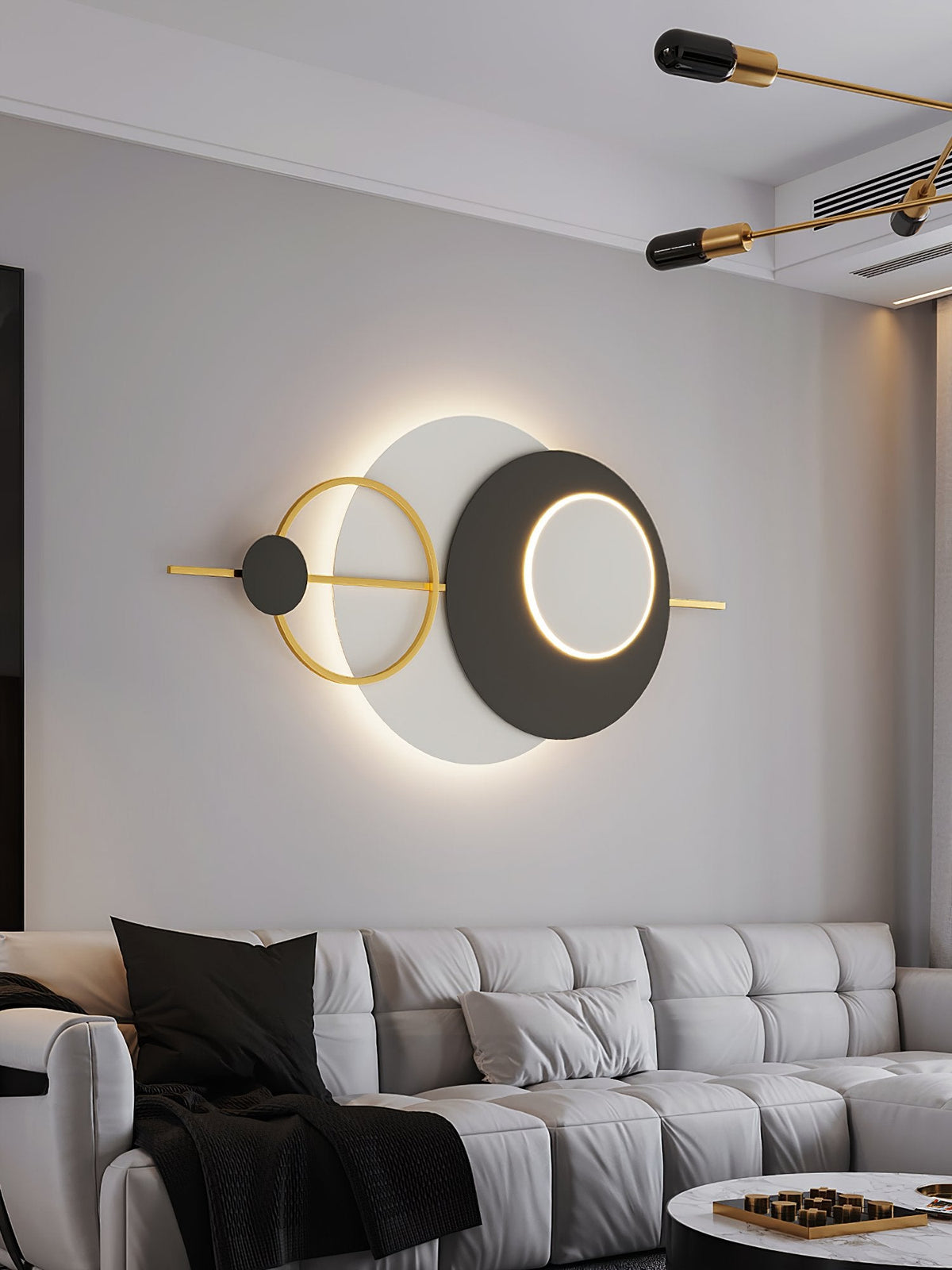 Five Round Wall Lamp
