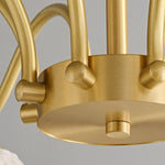 flared-gold-ceramic-chandelier