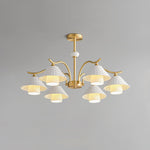 flared-gold-ceramic-chandelier