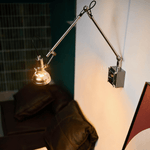 Flex Arm Wall Sconce with Adjustable Metal Shade for Modern Interiors
