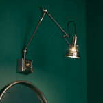 Flex Arm Wall Sconce with Adjustable Metal Shade for Modern Interiors