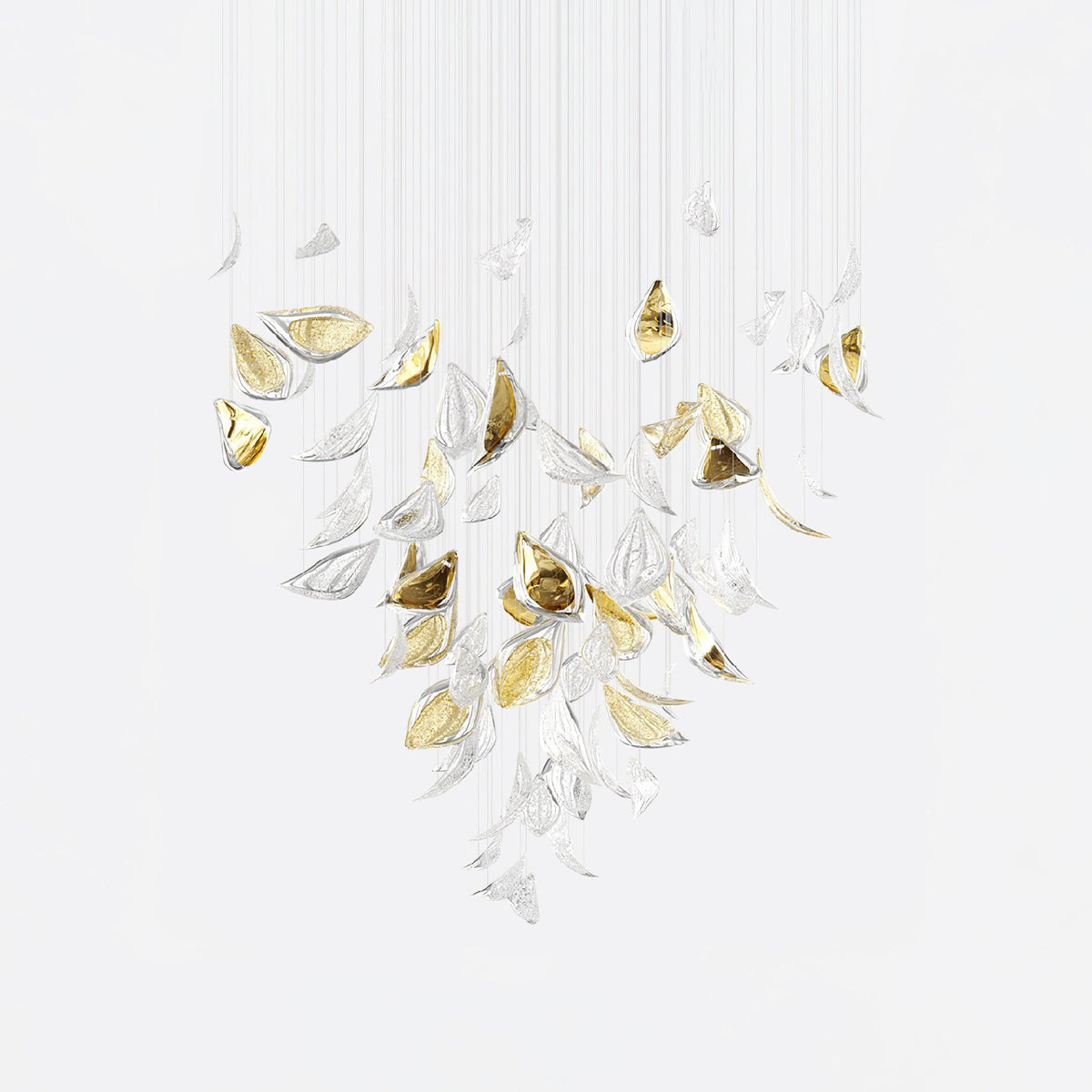 diy-floating-leaves-chandelier
