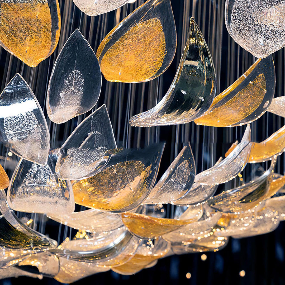 diy-floating-leaves-chandelier