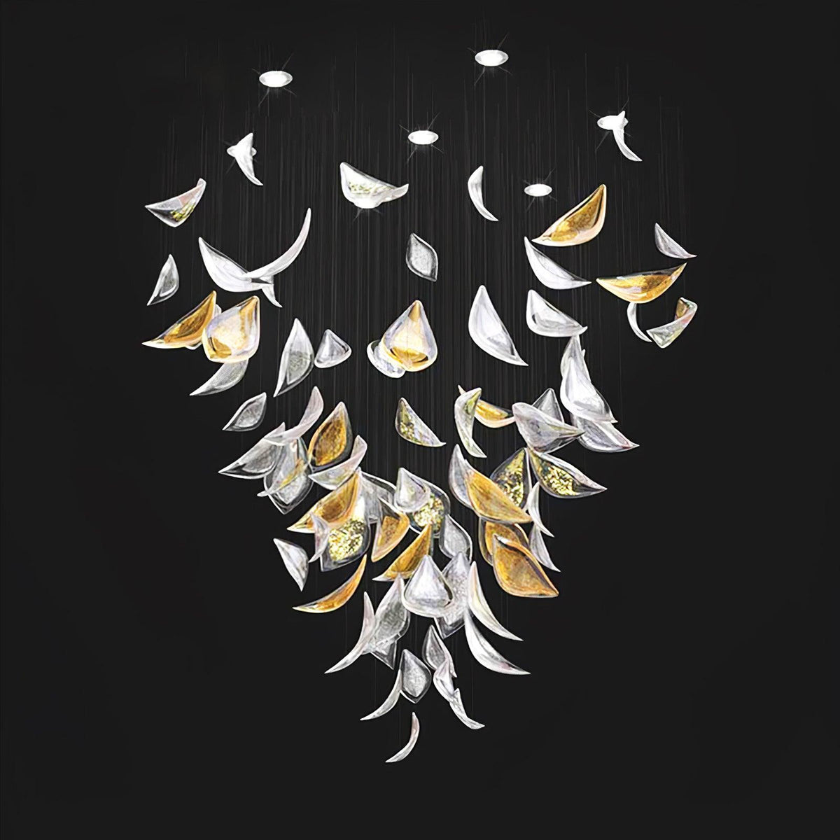 diy-floating-leaves-chandelier