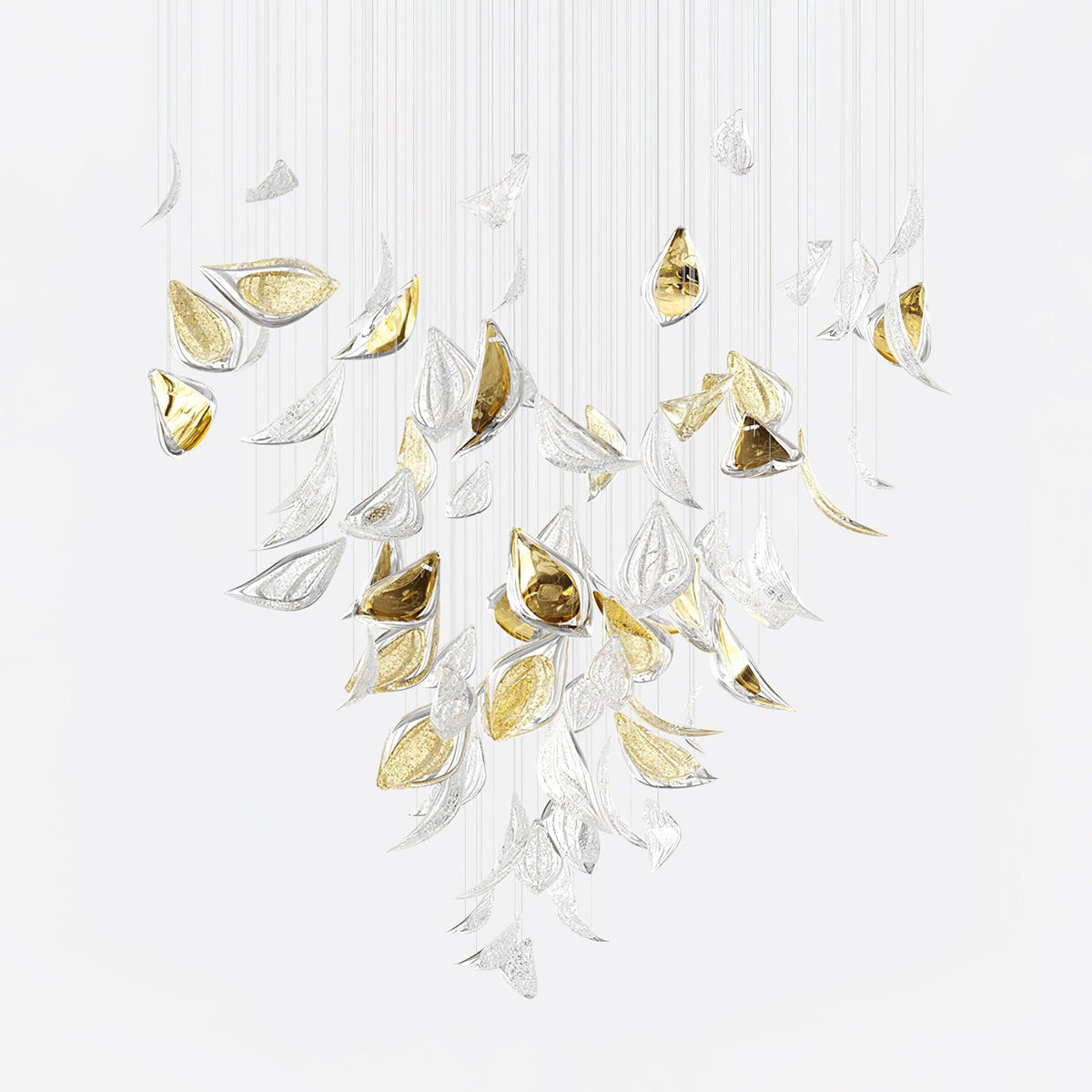 diy-floating-leaves-chandelier